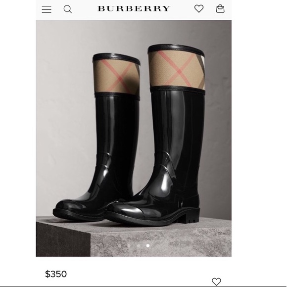 burberry rain boots house check